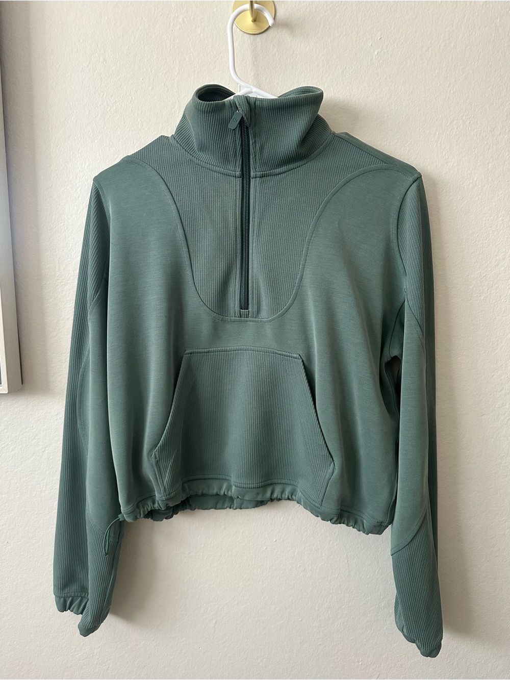 Lululemon Women’s Mock Neck Half-Zip Pullover Sweatshirt - Green